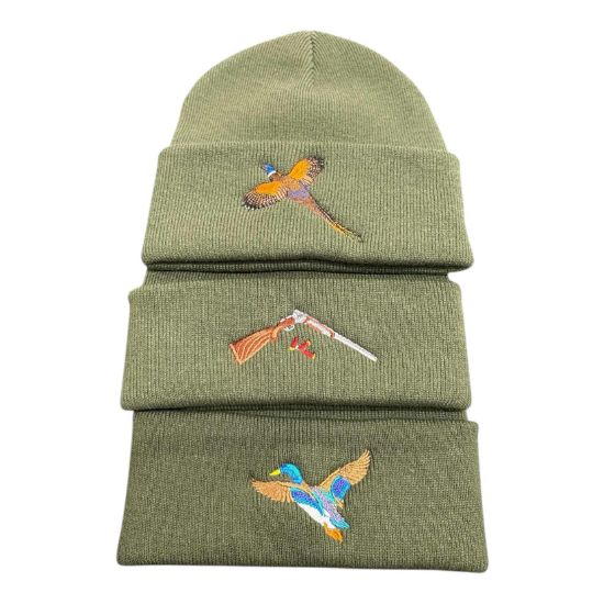 Beanie Hat Shooting Themed Designs