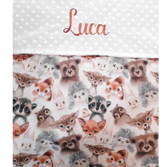 Animal Print Baby Personalised Blanket