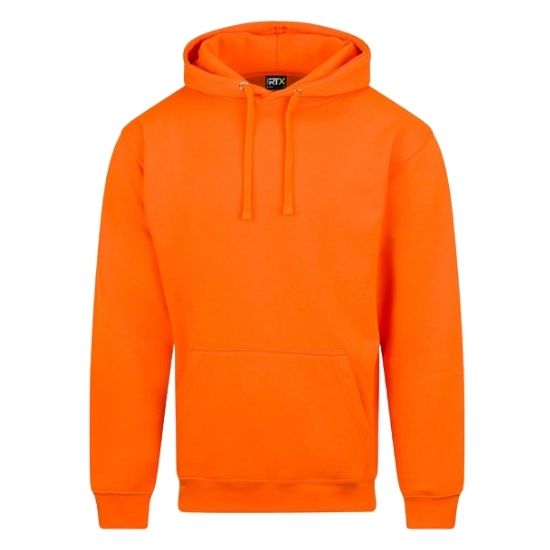 Forestry Harvester Embroidered Hoodie, Neon Orange Workwear Hoodie