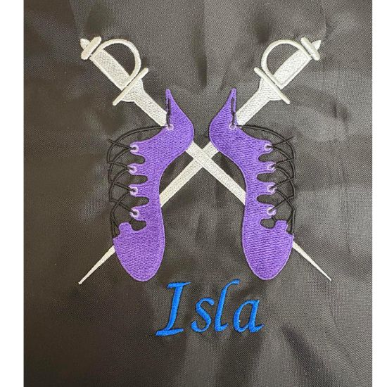 Highland Dance Kilt Carrier Pumps & Swords Design