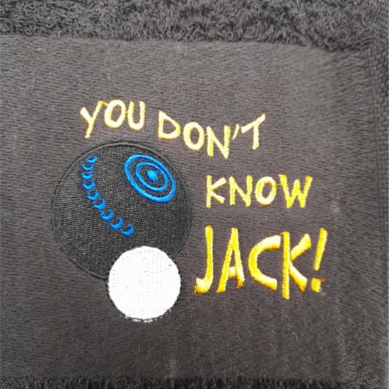 Golf Towel You Don't Know Jack Design