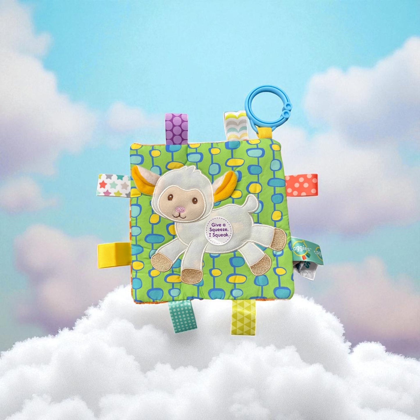 Lamb Taggy Crinkle Me Baby Book