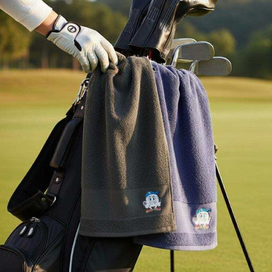 Golf Towel Angry Golf Ball Design