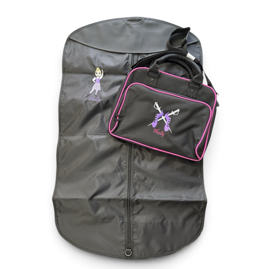 Highland Dance Kilt Carrier and Kit Carrier with Pumps & Swords Design