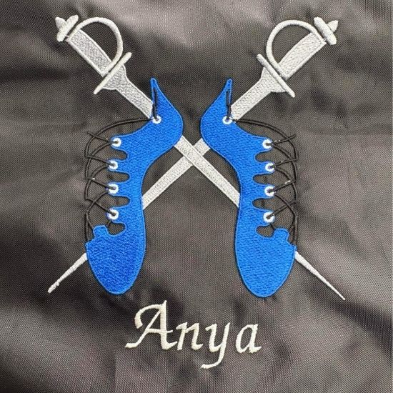 Highland Dance Kilt Carrier Pumps & Swords Design