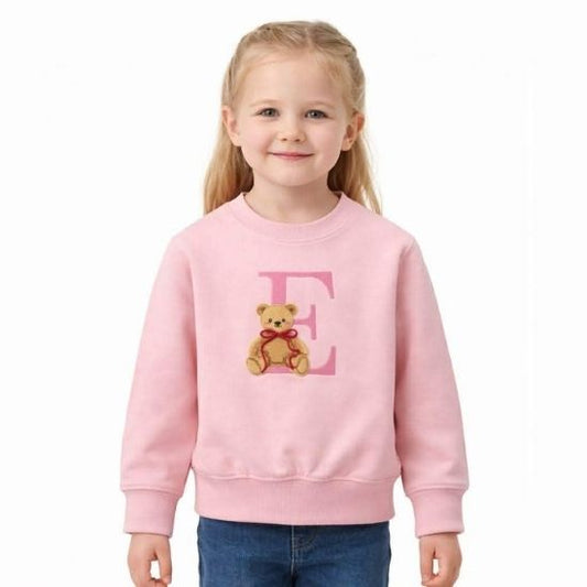 Pink Graphic Sweatshirt, Stylish Statement Lettering Jumper