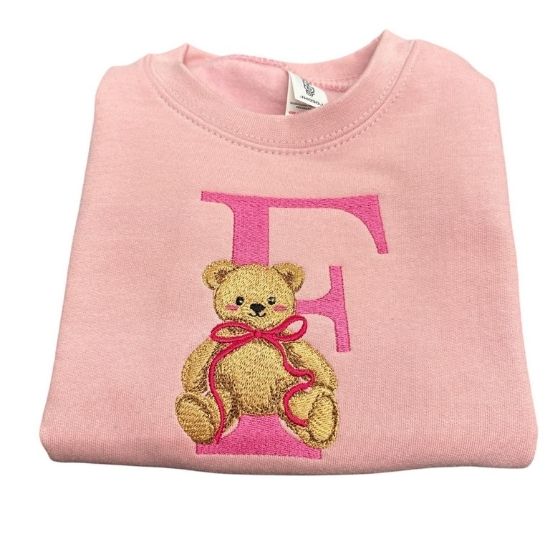 Pink Graphic Sweatshirt, Stylish Statement Lettering Jumper